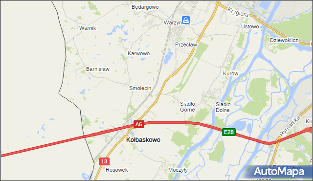 mapa Smętowice, Smętowice na mapie Targeo