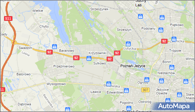 mapa Smochowice, Smochowice na mapie Targeo