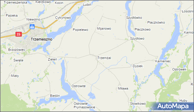 mapa Trzemżal, Trzemżal na mapie Targeo