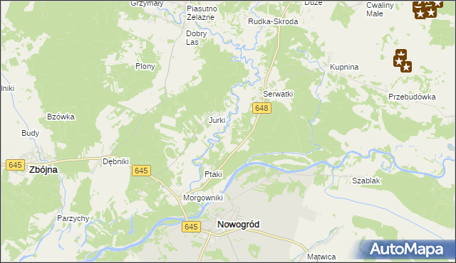 mapa Baliki, Baliki na mapie Targeo