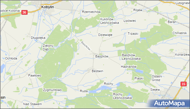 mapa Baszków, Baszków na mapie Targeo