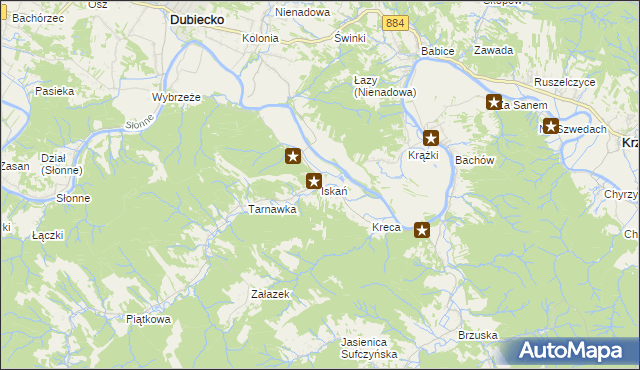 mapa Iskań, Iskań na mapie Targeo