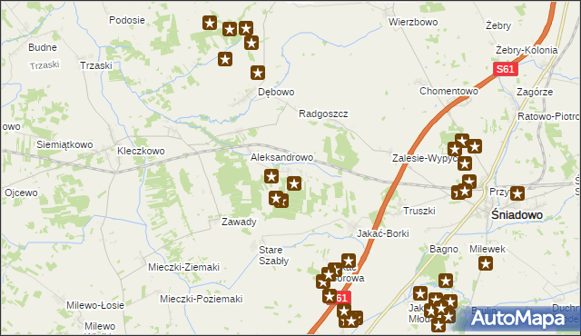 mapa Kamionowo, Kamionowo na mapie Targeo