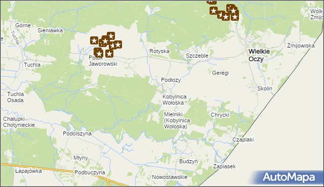 mapa Kobylnica Wołoska, Kobylnica Wołoska na mapie Targeo