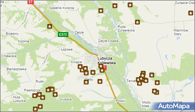 mapa Lubycza Królewska, Lubycza Królewska na mapie Targeo