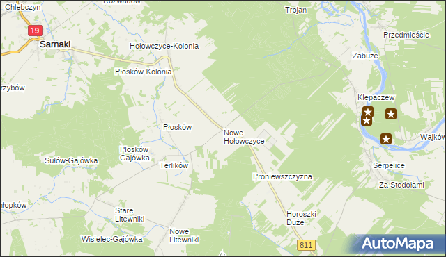 mapa Nowe Hołowczyce, Nowe Hołowczyce na mapie Targeo