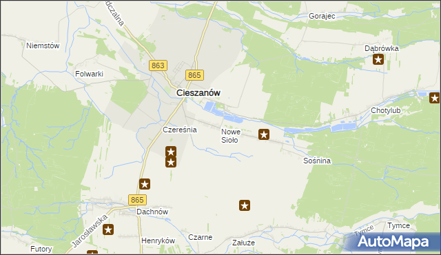 mapa Nowe Sioło, Nowe Sioło na mapie Targeo