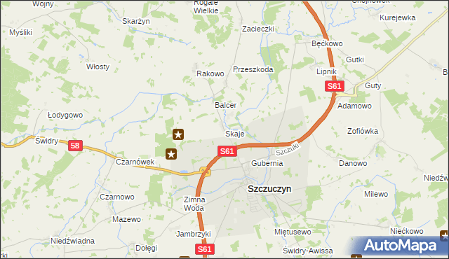 mapa Skaje, Skaje na mapie Targeo