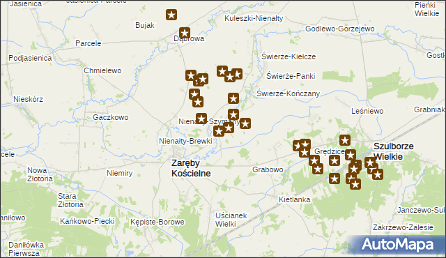 mapa Skłody Średnie, Skłody Średnie na mapie Targeo