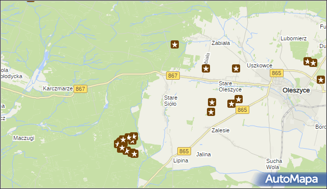 mapa Stare Sioło, Stare Sioło na mapie Targeo