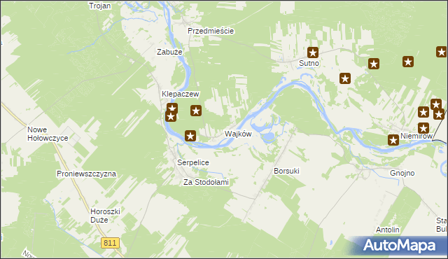 mapa Wajków, Wajków na mapie Targeo