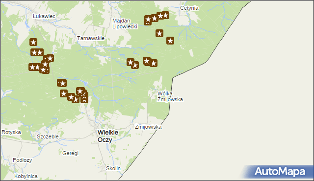 mapa Wólka Żmijowska, Wólka Żmijowska na mapie Targeo