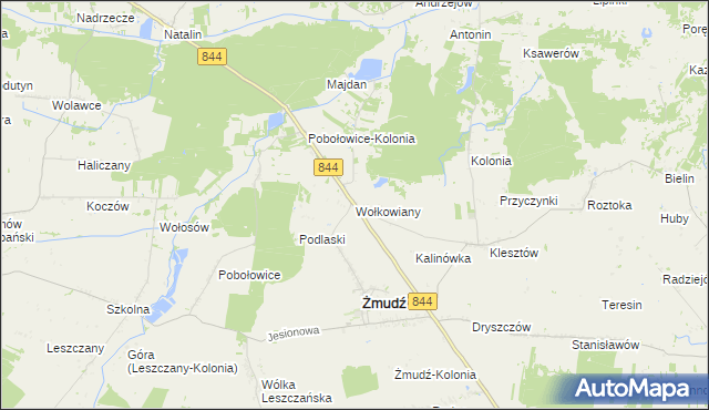 mapa Wołkowiany, Wołkowiany na mapie Targeo