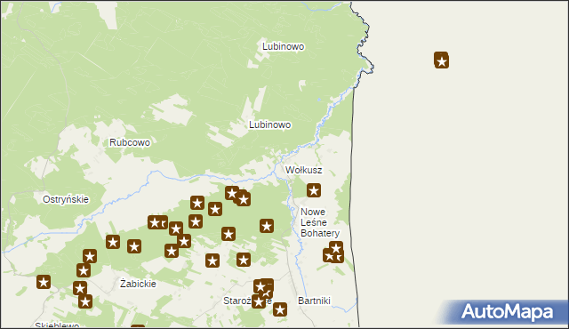 mapa Wołkusz, Wołkusz na mapie Targeo