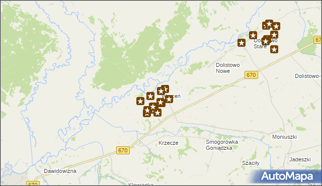 mapa Wroceń, Wroceń na mapie Targeo