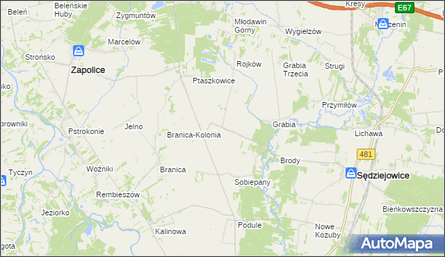 mapa Brzeski gmina Sędziejowice, Brzeski gmina Sędziejowice na mapie Targeo