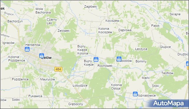 mapa Bujny Szlacheckie, Bujny Szlacheckie na mapie Targeo