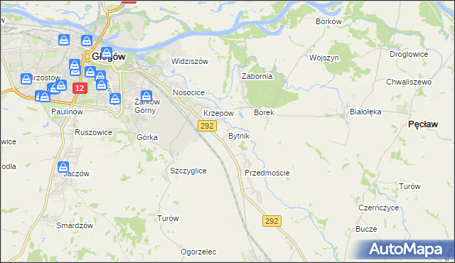 mapa Bytnik, Bytnik na mapie Targeo