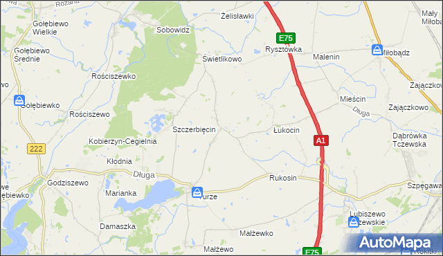 mapa Dalwin, Dalwin na mapie Targeo