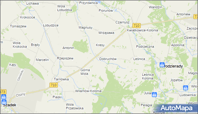 mapa Dobruchów, Dobruchów na mapie Targeo