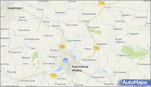 mapa Hołdowiec, Hołdowiec na mapie Targeo