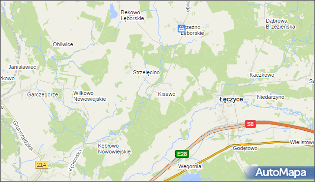 mapa Kisewo, Kisewo na mapie Targeo