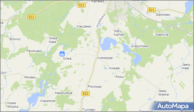 mapa Kołodzieje gmina Prabuty, Kołodzieje gmina Prabuty na mapie Targeo