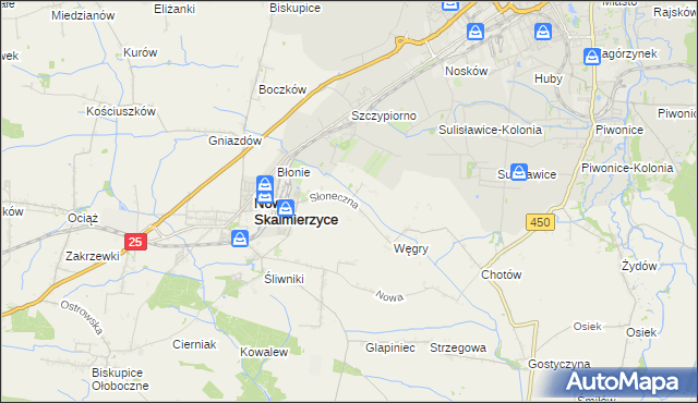 mapa Mączniki gmina Nowe Skalmierzyce, Mączniki gmina Nowe Skalmierzyce na mapie Targeo