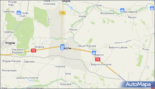 mapa Mikulin-Parcela, Mikulin-Parcela na mapie Targeo