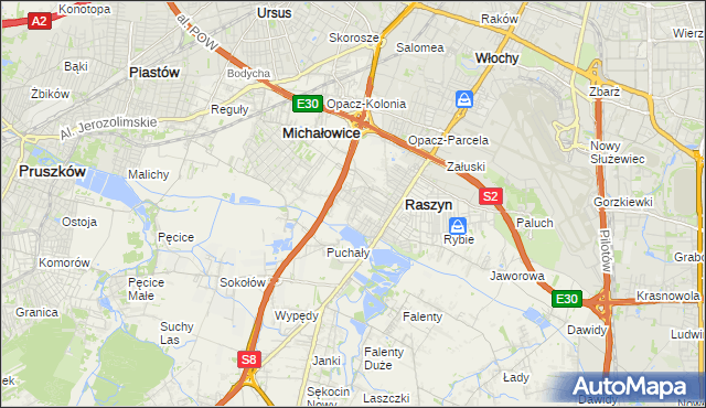 mapa Nowe Grocholice, Nowe Grocholice na mapie Targeo