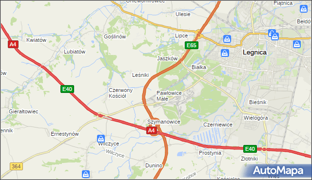 mapa Pawłowice Małe gmina Krotoszyce, Pawłowice Małe gmina Krotoszyce na mapie Targeo