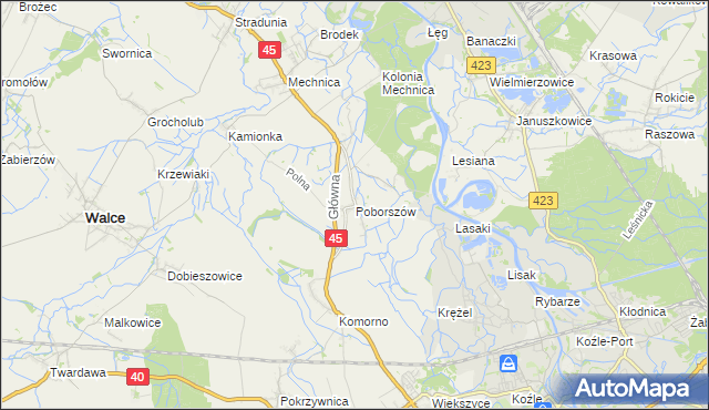 mapa Poborszów, Poborszów na mapie Targeo