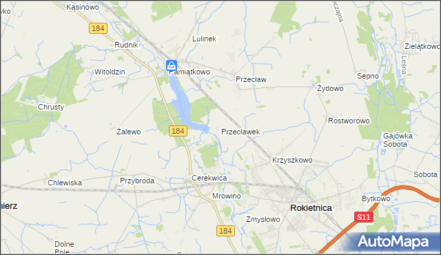 mapa Przecławek, Przecławek na mapie Targeo