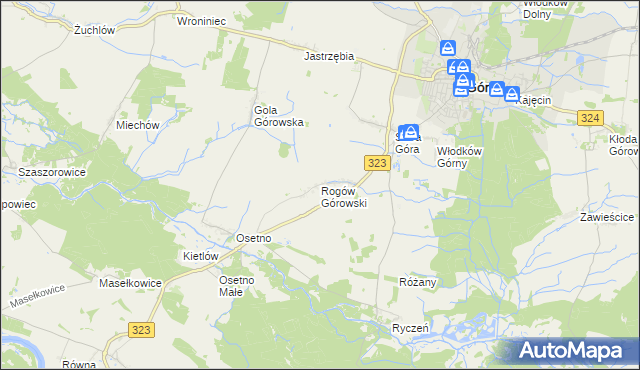 mapa Rogów Górowski, Rogów Górowski na mapie Targeo