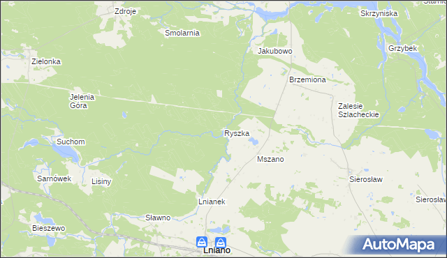 mapa Ryszka, Ryszka na mapie Targeo