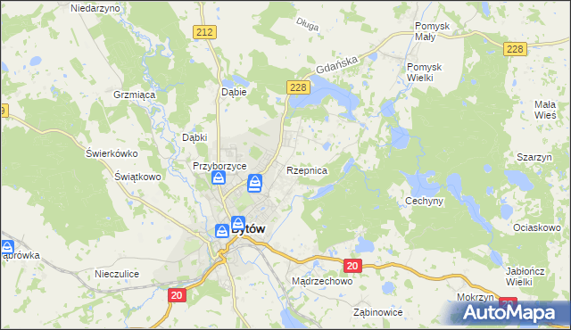 mapa Rzepnica, Rzepnica na mapie Targeo