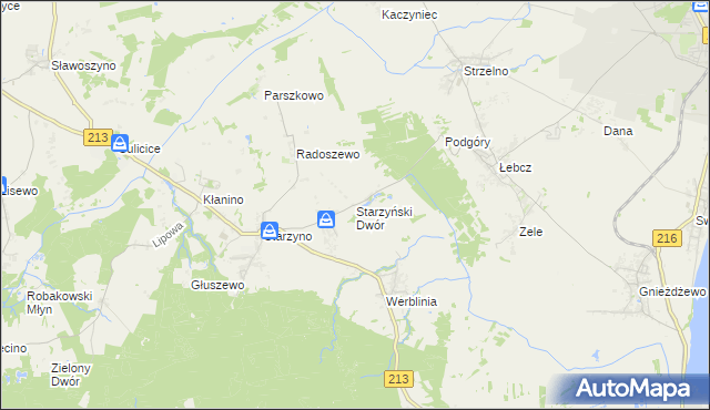 mapa Starzyński Dwór, Starzyński Dwór na mapie Targeo