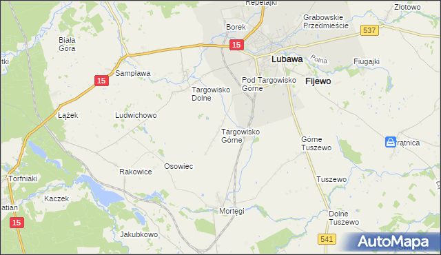 mapa Targowisko Górne, Targowisko Górne na mapie Targeo