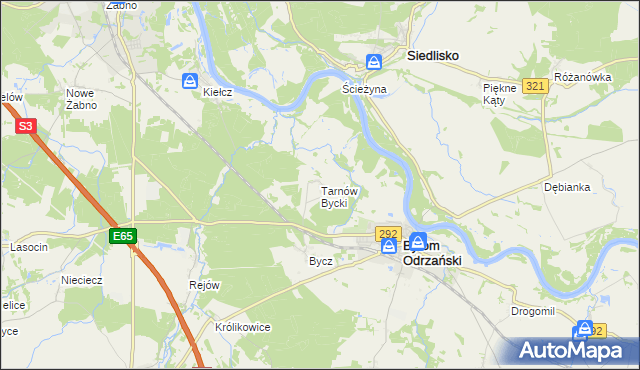 mapa Tarnów Bycki, Tarnów Bycki na mapie Targeo