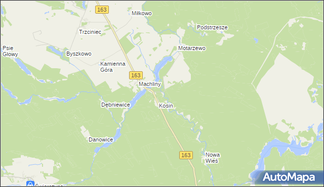 mapa Turze gmina Czaplinek, Turze gmina Czaplinek na mapie Targeo