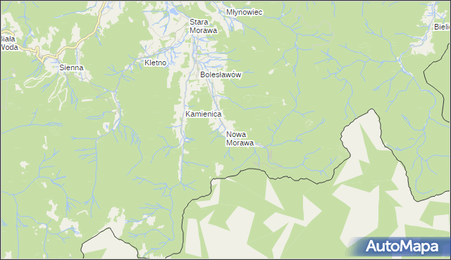 mapa Nowa Morawa, Nowa Morawa na mapie Targeo