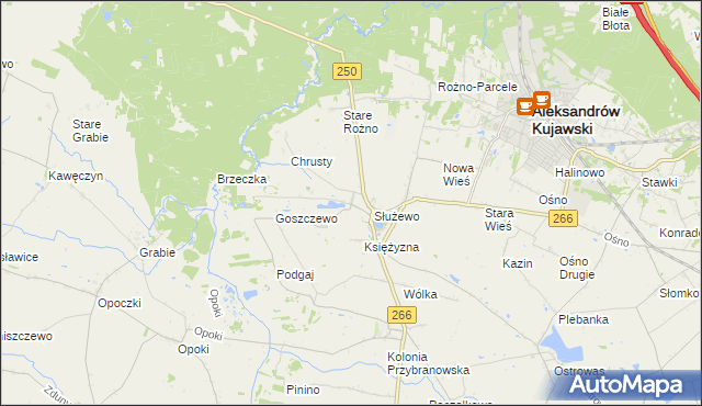 mapa Broniszewo gmina Aleksandrów Kujawski, Broniszewo gmina Aleksandrów Kujawski na mapie Targeo