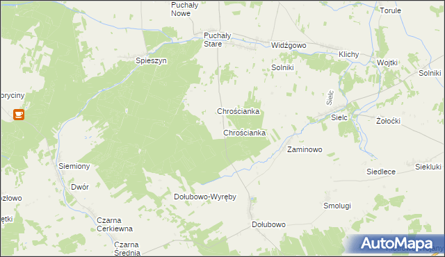 mapa Chrościanka, Chrościanka na mapie Targeo