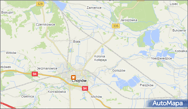 mapa Kolonia Kołłątaja, Kolonia Kołłątaja na mapie Targeo