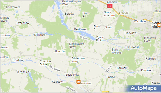 mapa Słowak, Słowak na mapie Targeo