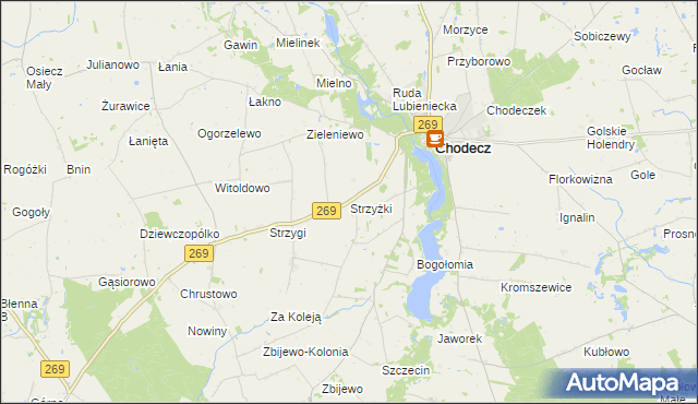 mapa Strzyżki, Strzyżki na mapie Targeo