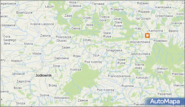 mapa Szyk, Szyk na mapie Targeo