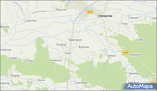 mapa Boników, Boników na mapie Targeo