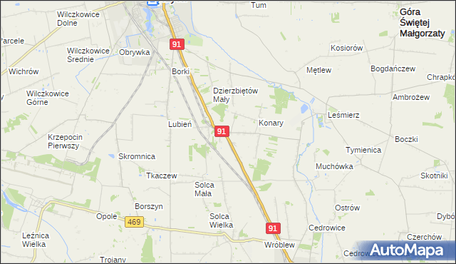 mapa Sierpów, Sierpów na mapie Targeo