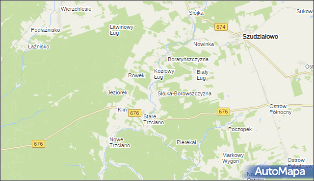 mapa Słójka-Borowszczyzna, Słójka-Borowszczyzna na mapie Targeo